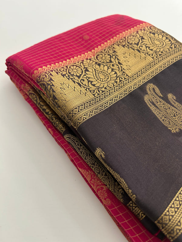 Semi Mysore Silk Saree-JU31