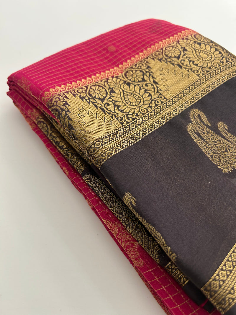 Semi Mysore Silk Saree-JU31
