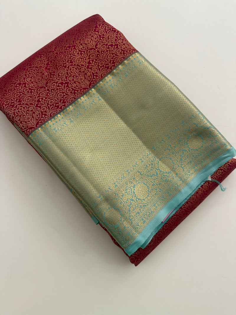 Kanchi Semi Silk Tissue Brocade-JU10