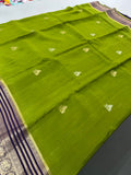 Cut Dana Work Border Chinnon Saree -AU6