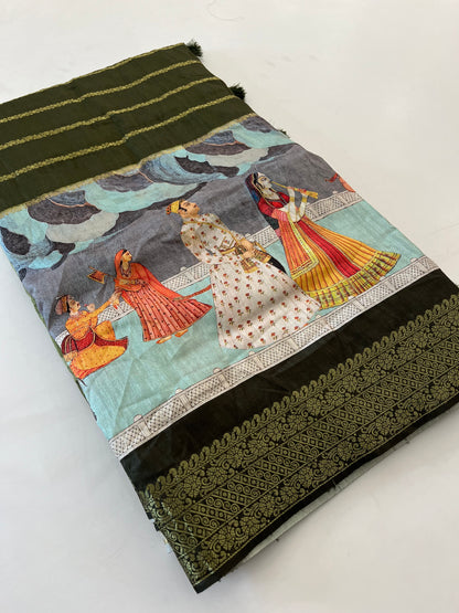 Crush Tussar  Designer