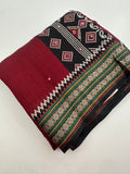 Premium Designer Chanderi Mul Fabric With Designer Border and Weaving Pallu with Tassels❤️❤️-J23