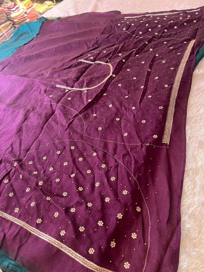 Scallop borde Fancy saree