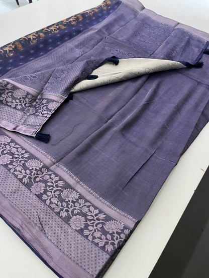 Premium printed Brosso Saree