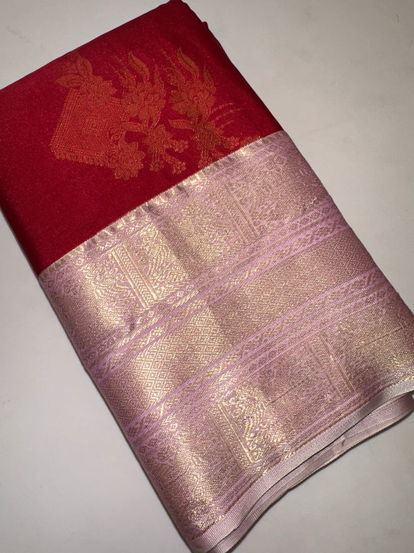 Semi Kanchi Silk Saree