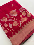Jute Chiffon Premium Designer Saree-M26