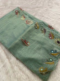 NEW PASTEL ORGANZA DESIGNER SAREE