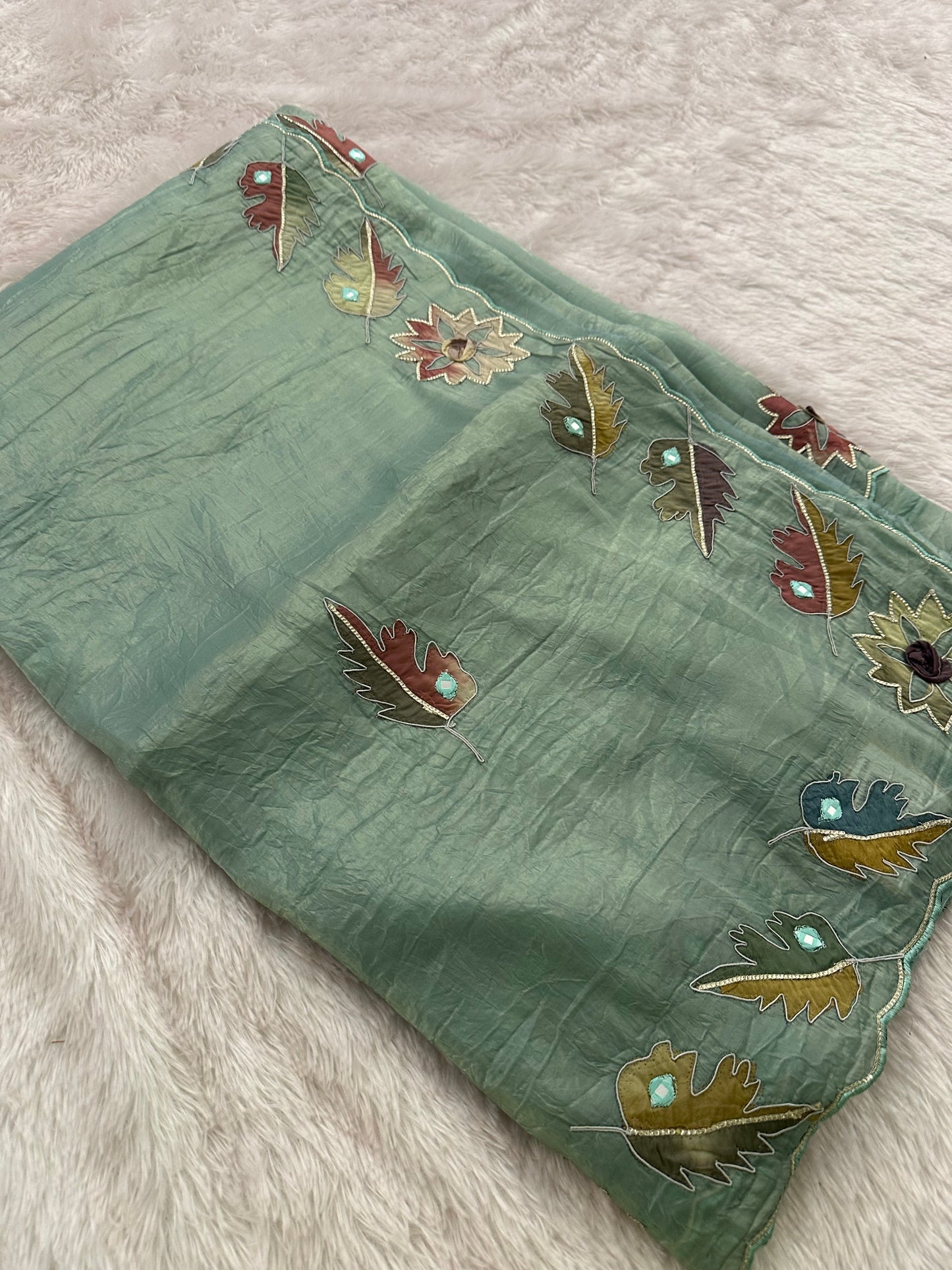 NEW PASTEL ORGANZA DESIGNER SAREE