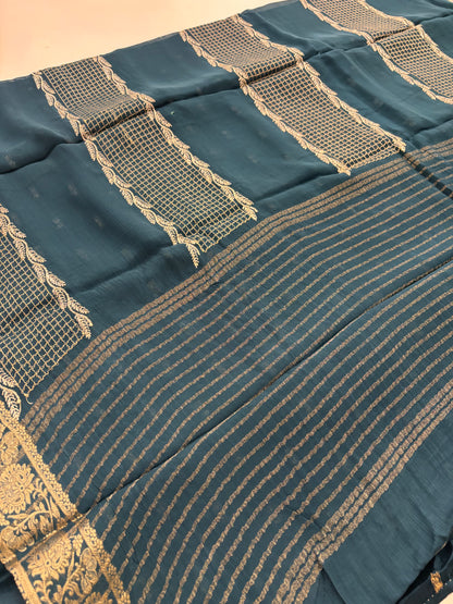 Designer soft Chinnon full embroidery