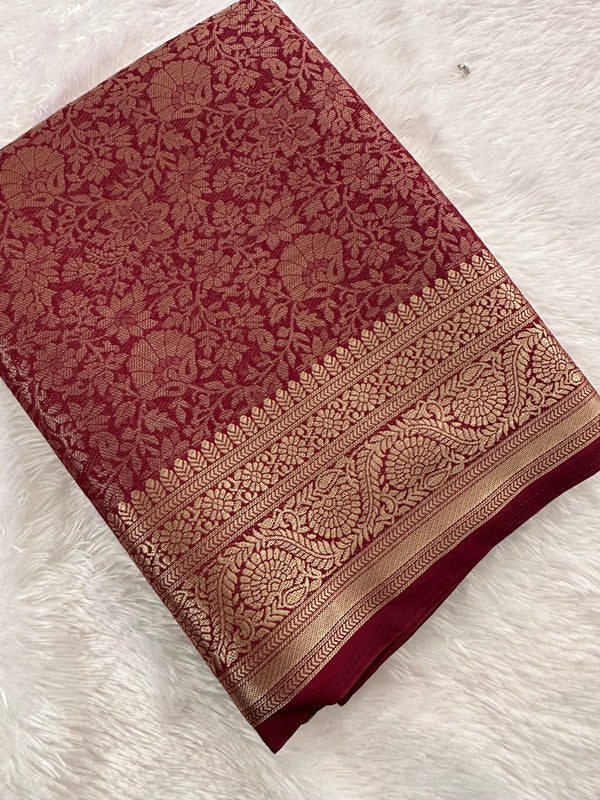 Banarsi Georgette Brocade-JU8