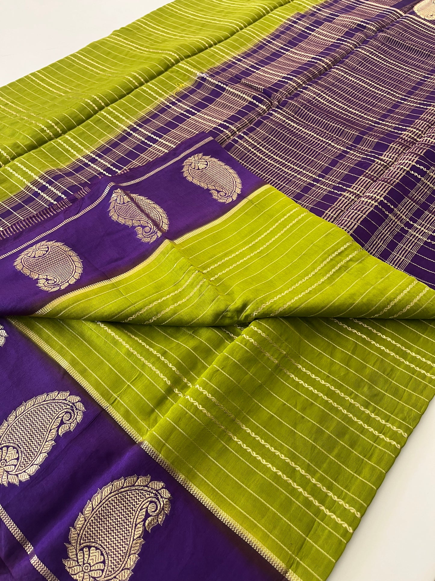 Semi Mysore silk new design