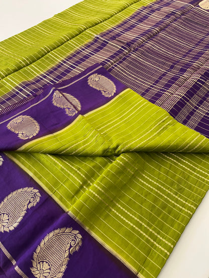 Semi Mysore silk new design
