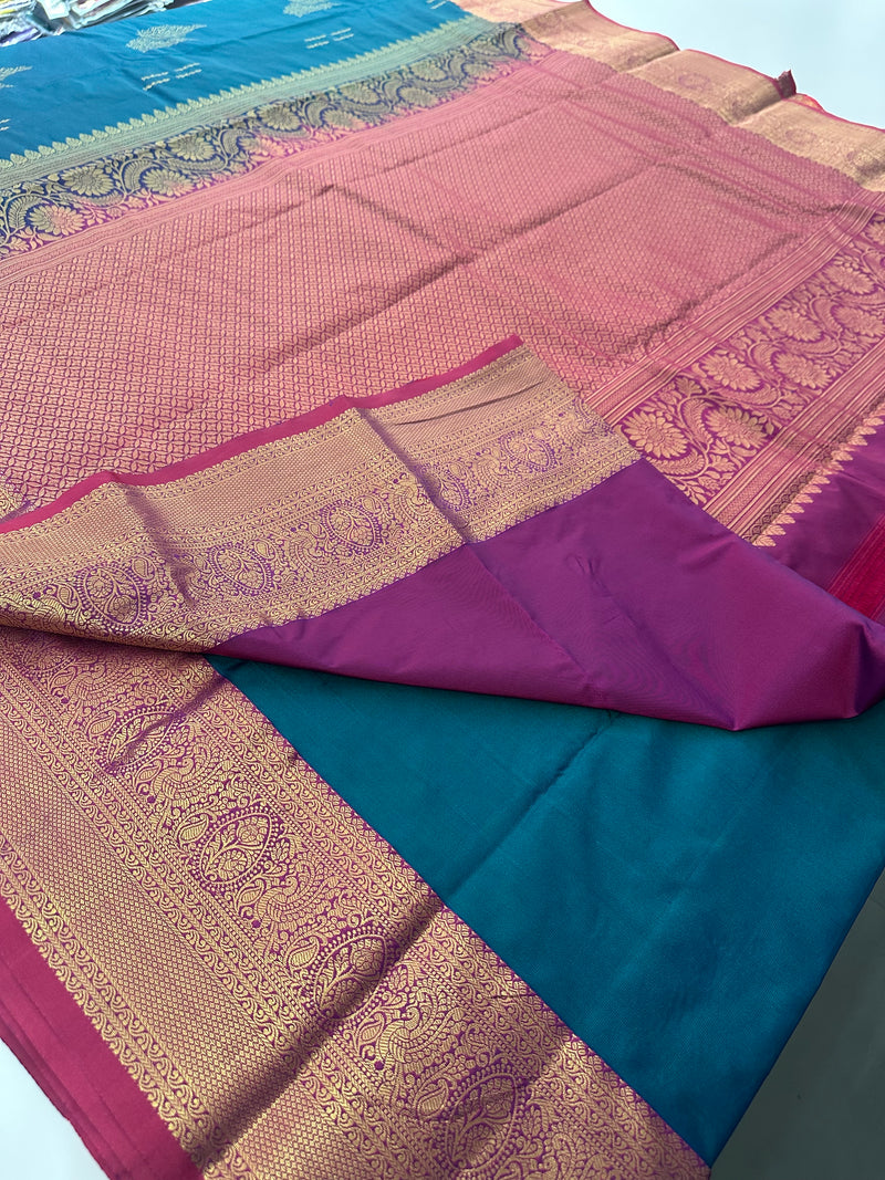 Semi Kanchi Silk Saree-J30