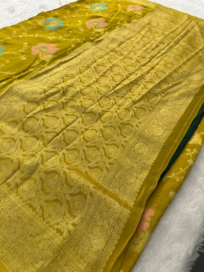Banarasi Fancy Crape Saree -M19