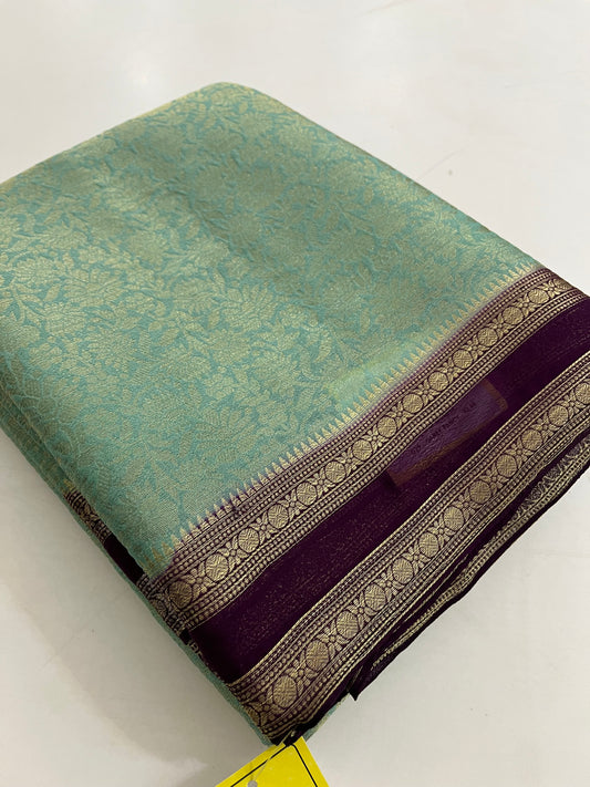 Brocade Banarasi soft silk
