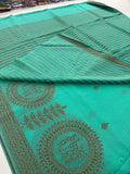 Jute Tussar Designer Sarees beautiful colour combinations🌹-AU9