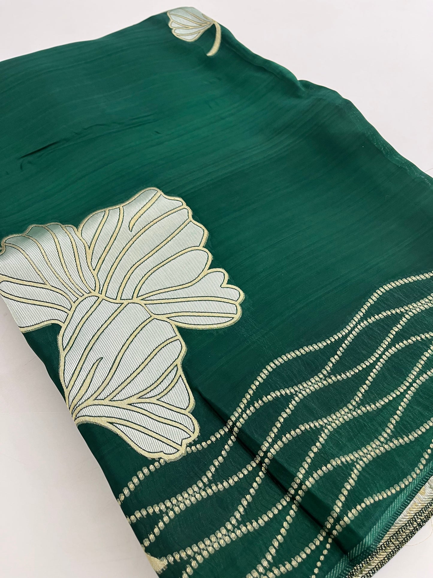 Chinnon Silk Premium Lily Green x Red-1121