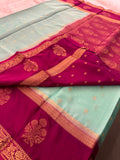 Semi Mysore Crape Silk saree-JU19