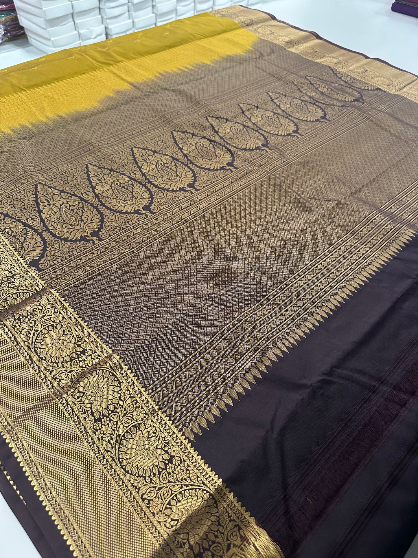 Semi Kanchi Silk Saree-JU16