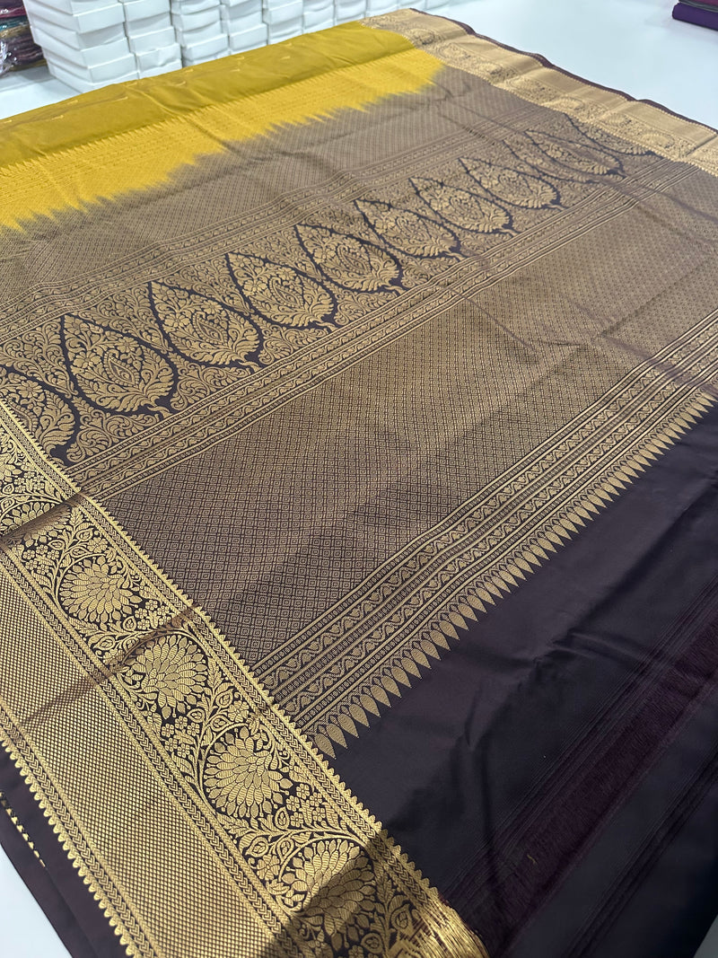 Semi Kanchi Silk Saree-JU16