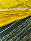 Cut Dana Work Border Chinnon Saree -AU6