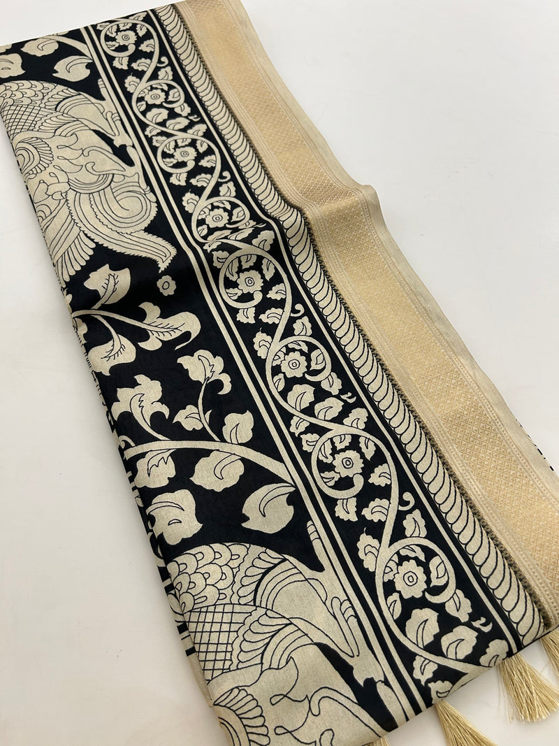 Tussar Printed Saree-M23