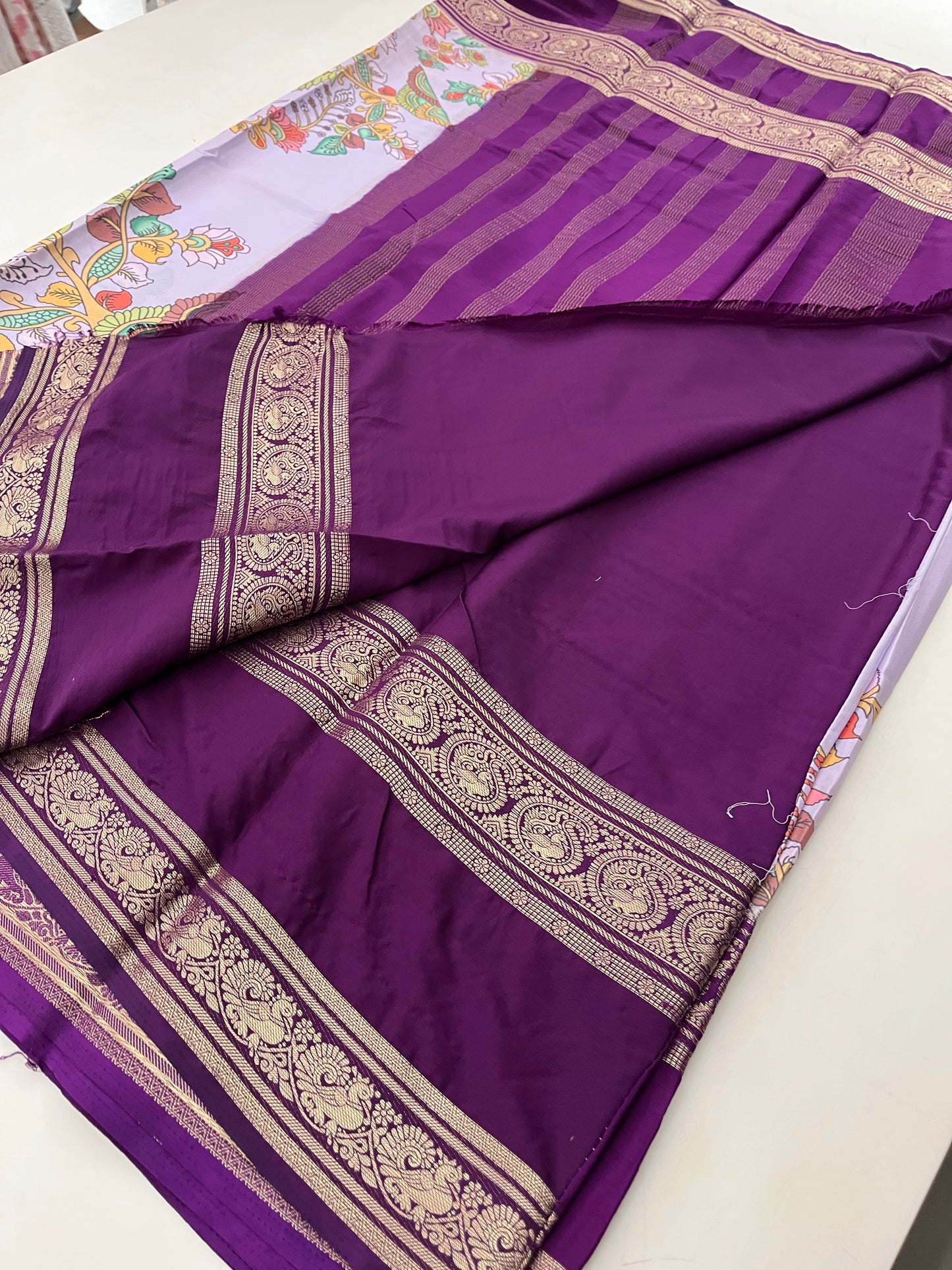 Ju10 Printed Semi Mysore Silk