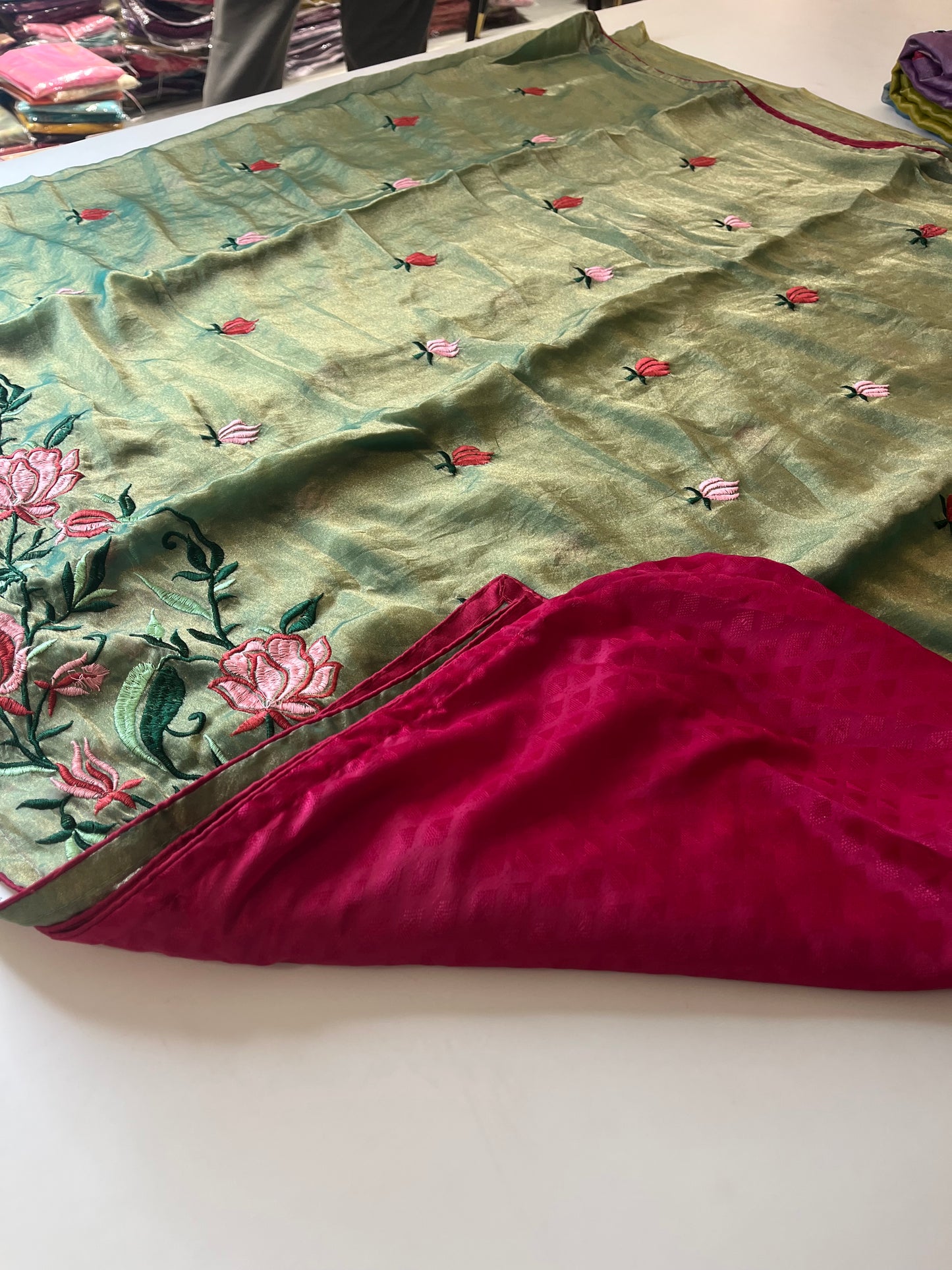 Designer Simmer Fancy Saree