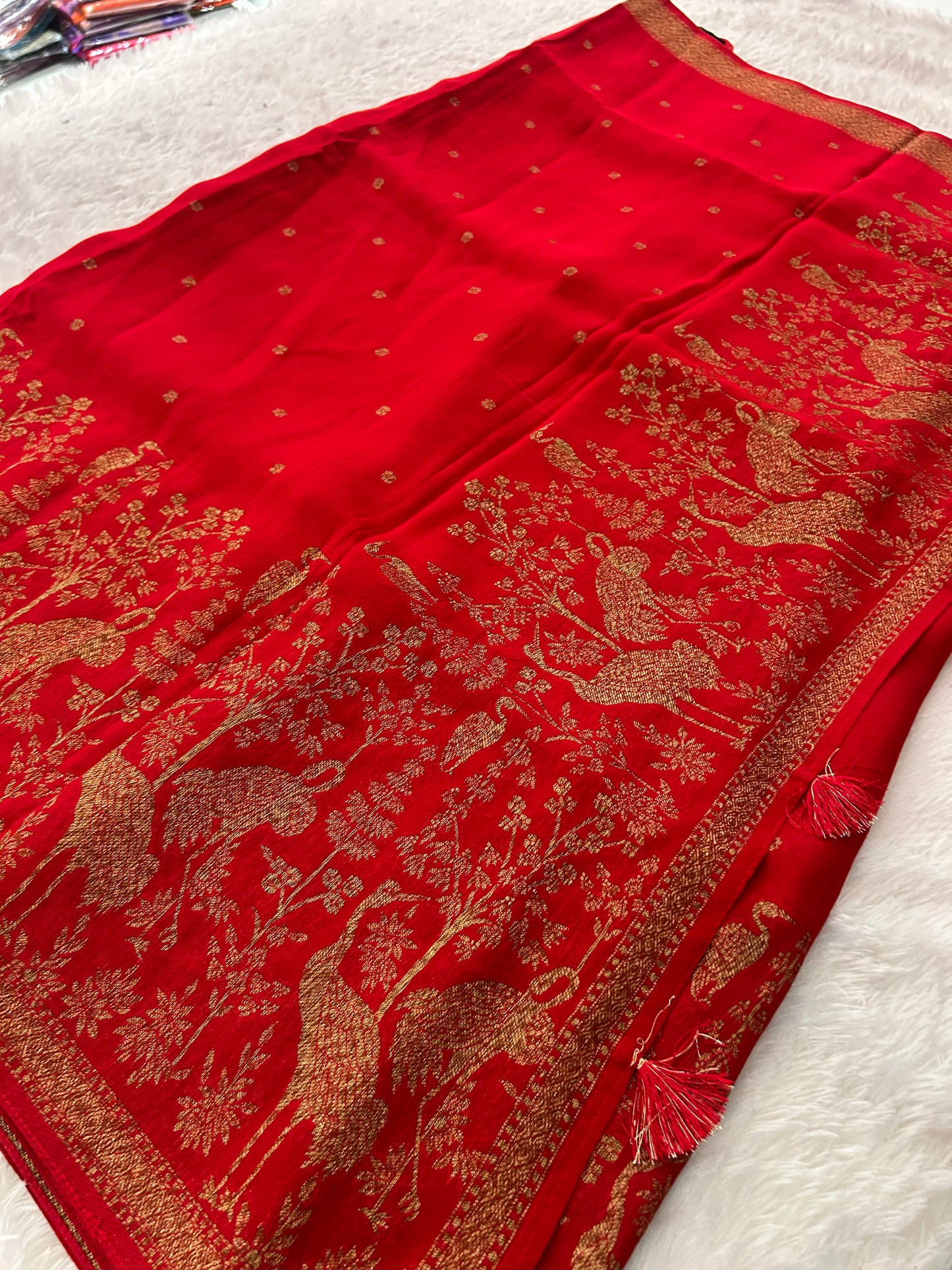 Premium Jute Tussar Fancy Saree-M14