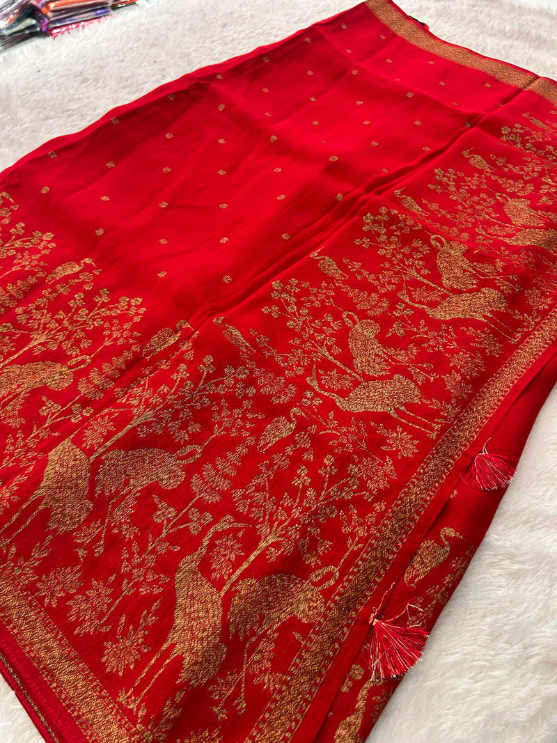 Premium Jute Tussar Fancy Saree-M14