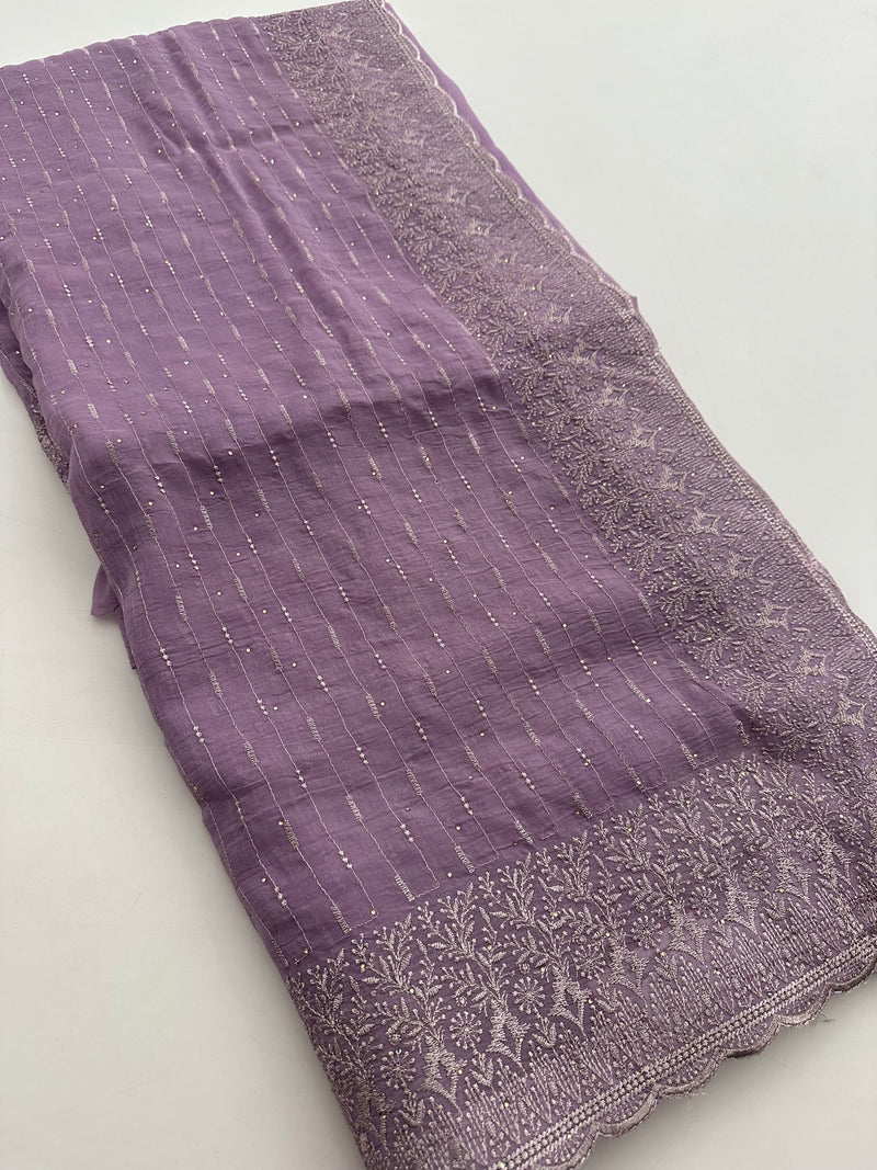 Soft Organza Fancy Saree-J24