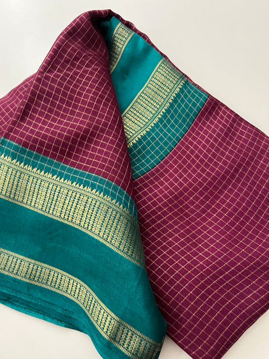 Crepe Chiffon Check