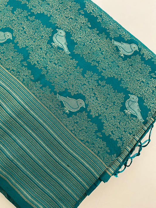 Banarasi crepe Brocade Saree