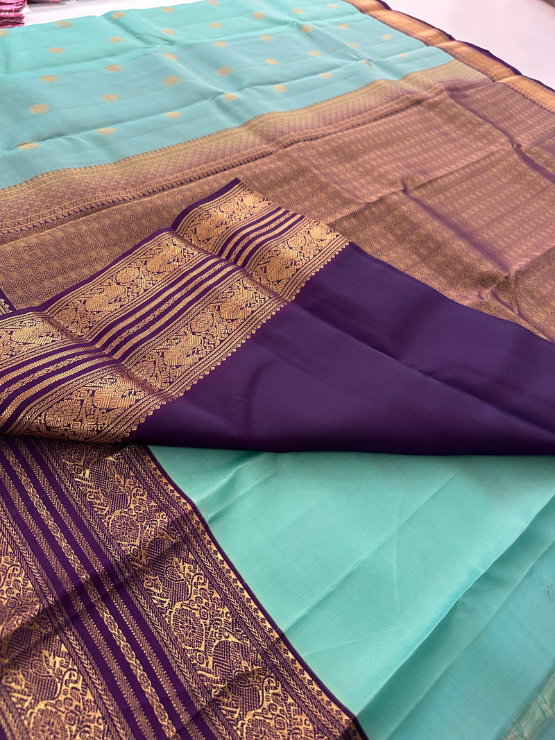 Self Kanchi Silk Sarees🌹-AU14