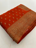 PURE VISCOSE CHIFFON SAREE-M20