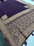 PURE VISCOSE CHIFFON SAREE-M20