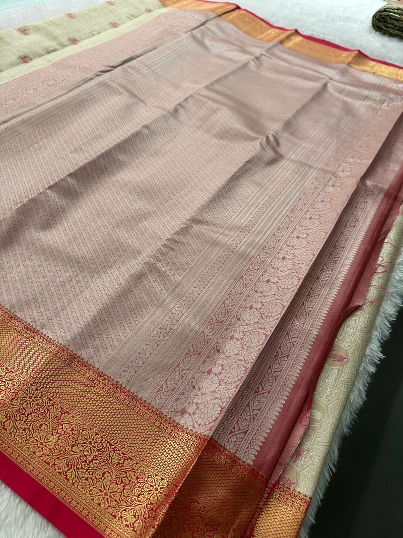 Tissue Kanchi Semi Silk Saree-JU8