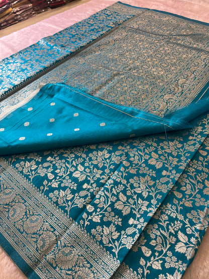Tussar Silver Brocade