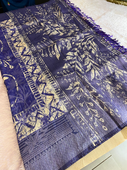 Printed Tussar Fancy