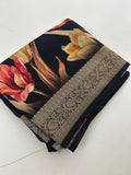 Viscose Digital Print Saree-J29