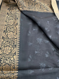Kalamkari Printed Crape-JU14