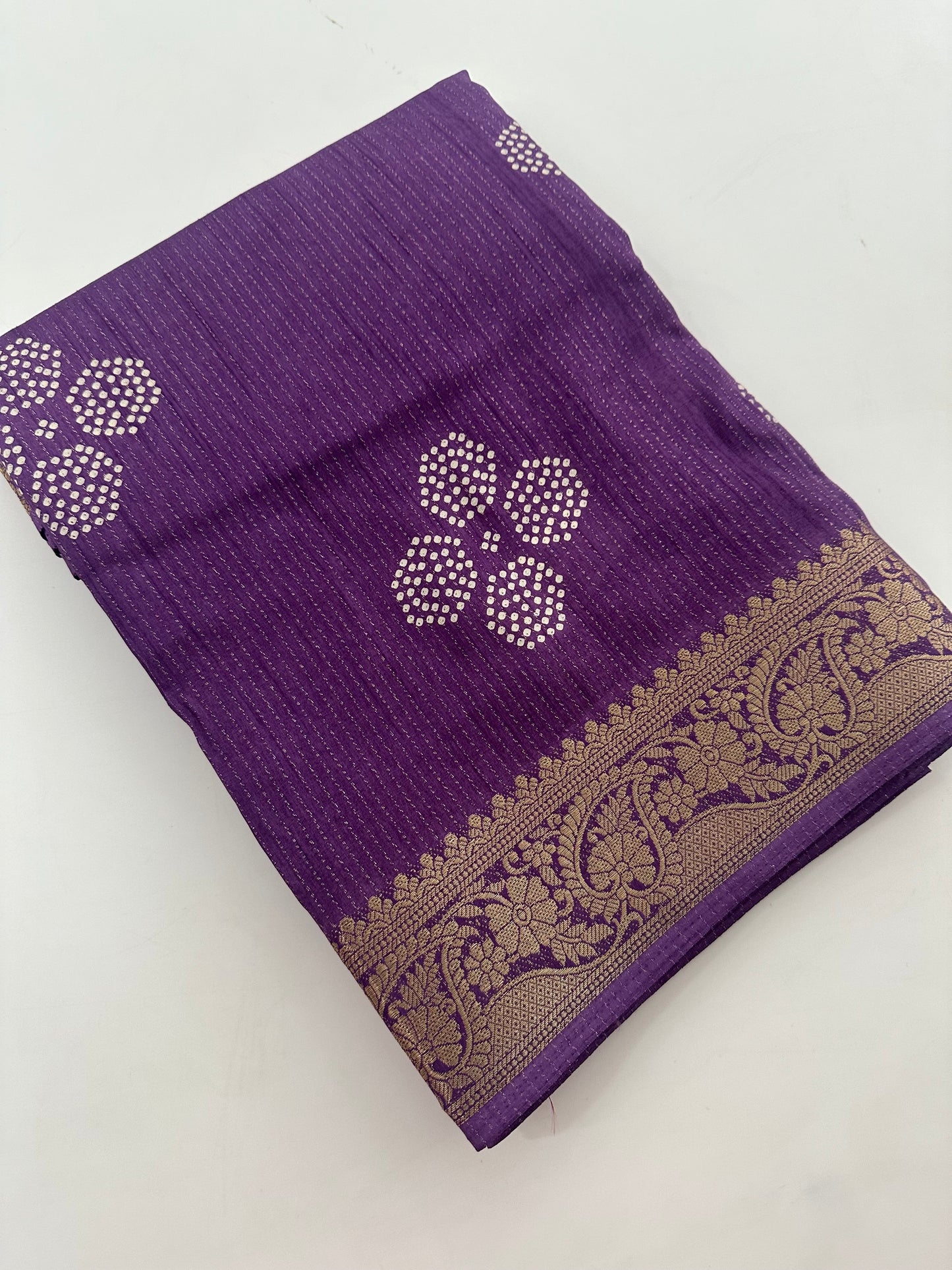 Tussar Chiffons Lines-J13