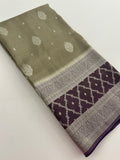 Traditional South Indian Style Crafred Pure Viscose Saree Distinguished by intricate weaving🌹 -JU15