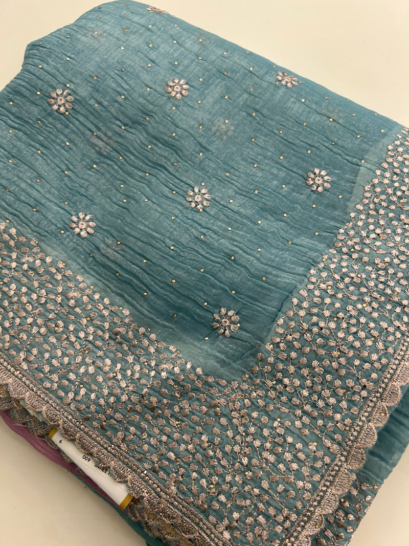 Organza Work Saree-M30