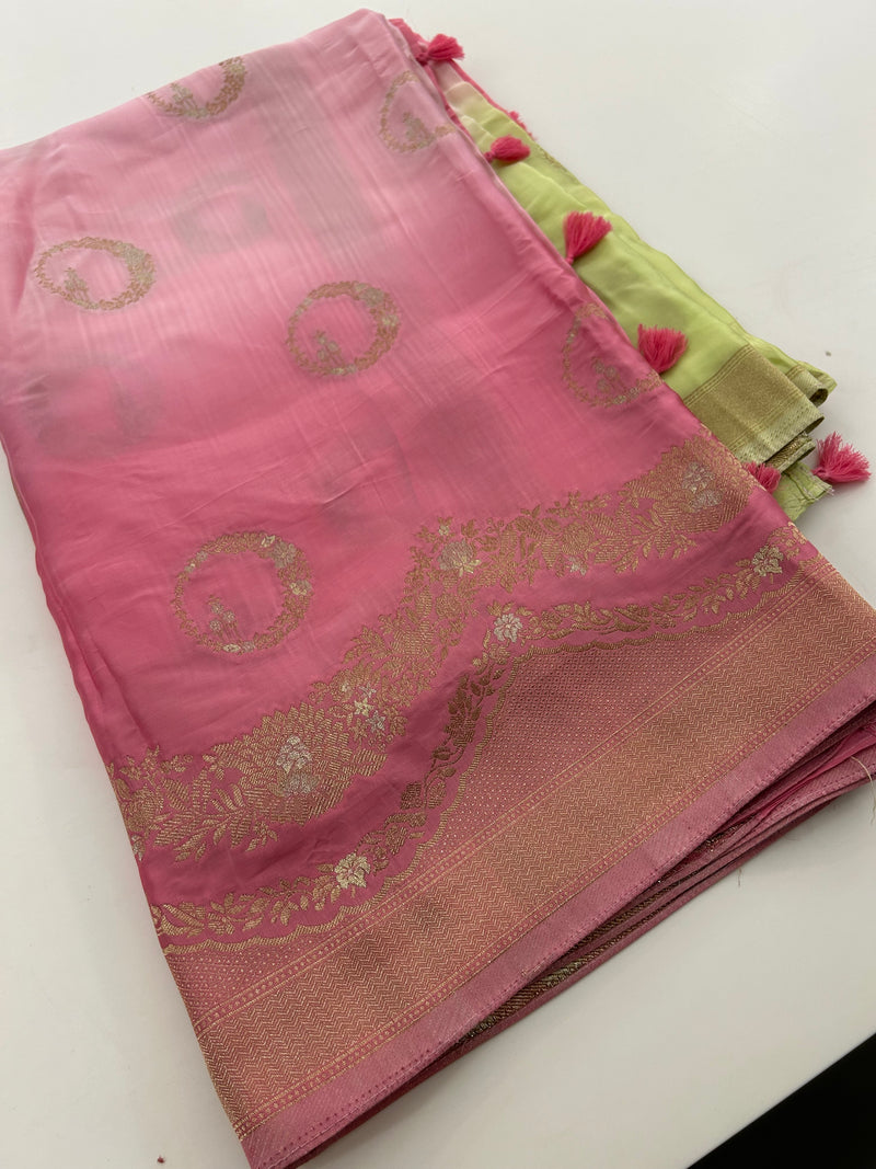 Satin Crepe Banarsi Designer -JU29