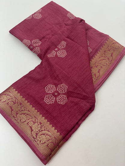 Tussar Chiffons Lines-J13