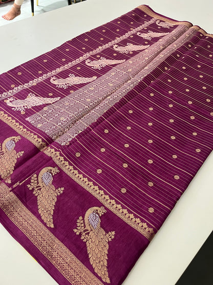 Tussar Chiffon Saree