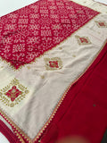 Patola Stone Work Fancy Saree-J30