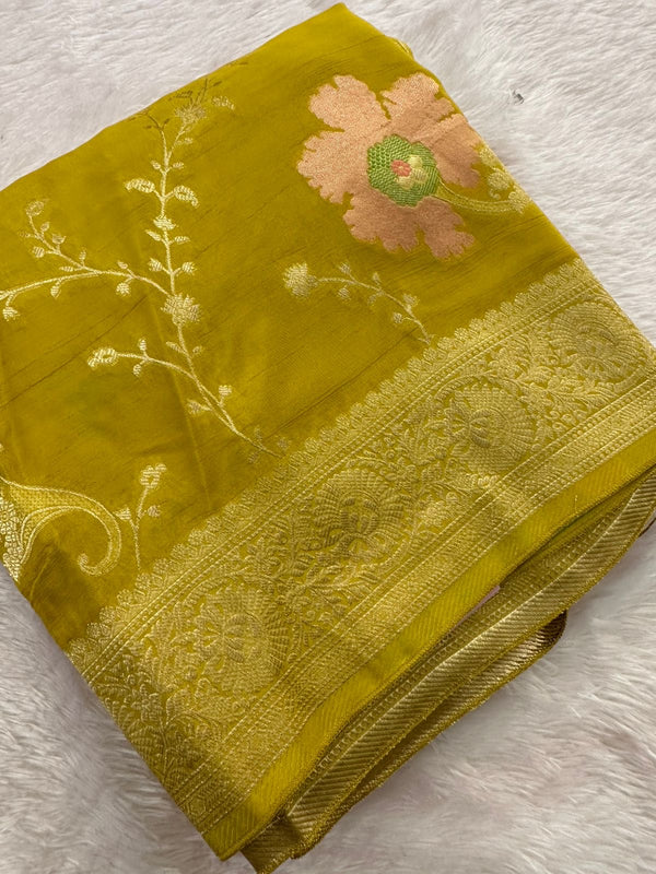 Banarasi Fancy Crape Saree -M19