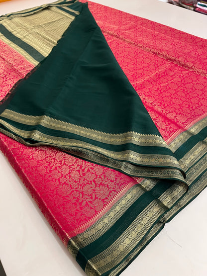 Brocade Banarasi soft silk